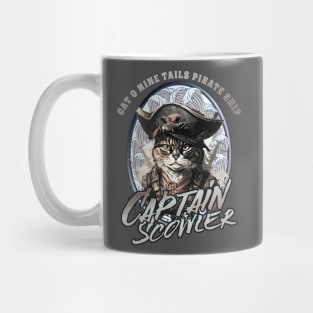 Captain Scowler Pirate Cat Mug